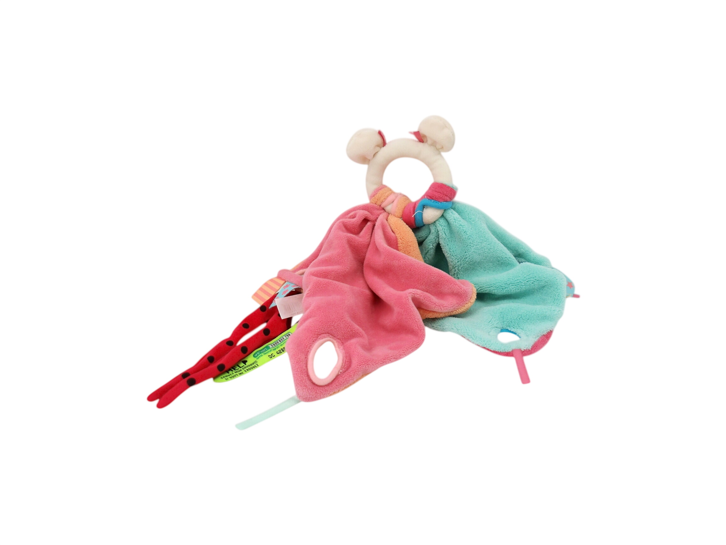 Doudou - Souris rose Très bon état -  reconditionné disponible sur Label Emmaüs